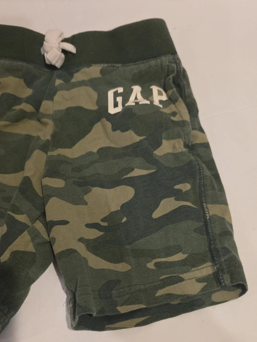 GAP Toddler Camo Drawstring Shorts - Green Camo 18-24 Months